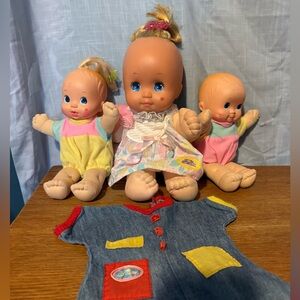 90’s Mattel Magic Nursery Baby Doll And Twins